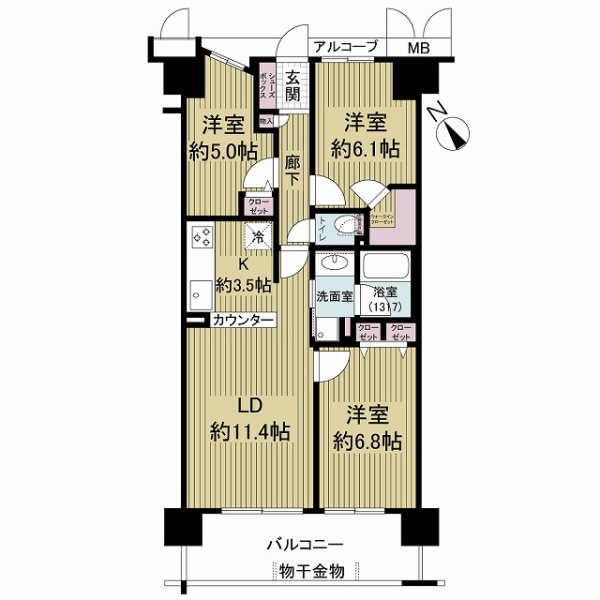 ヴォックスシティの間取図