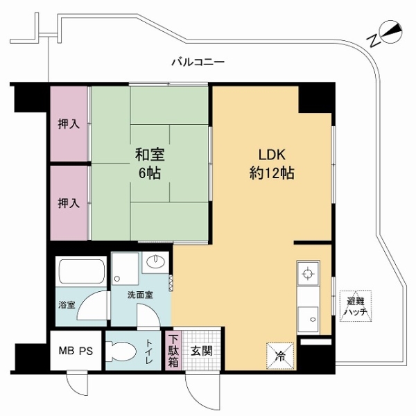朝日プラザ天王寺の間取図