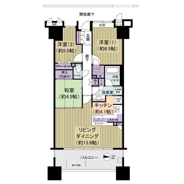 トキアスの間取図