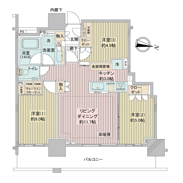 エクセレント　ザ　タワーの間取図