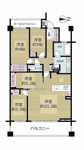 ジオグランデ芦屋翠ヶ丘の間取図