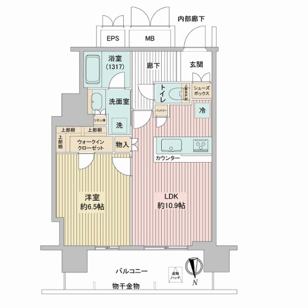 北浜ミッドタワーの間取図