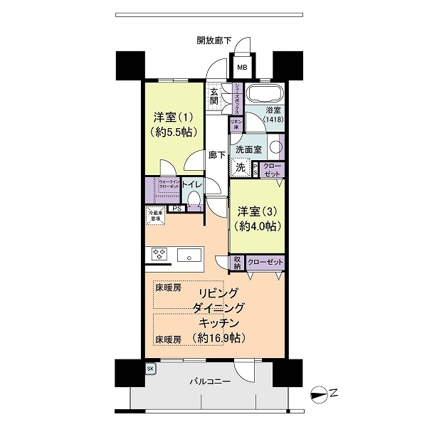 レジアス大橋の間取図