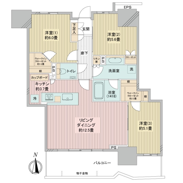 幕張ベイパーク　スカイグランドタワーの間取図