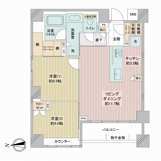 南青山マスターズハウスの間取図