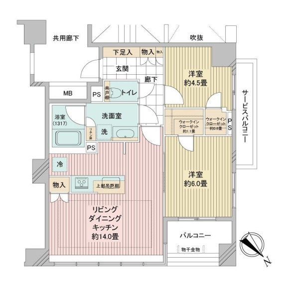 ディアナコート千石丸山町の間取図