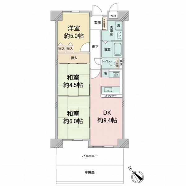 ユニハイム千船３番館の間取図