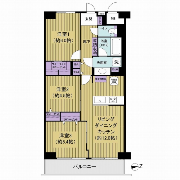 東大島ハイライズの間取図