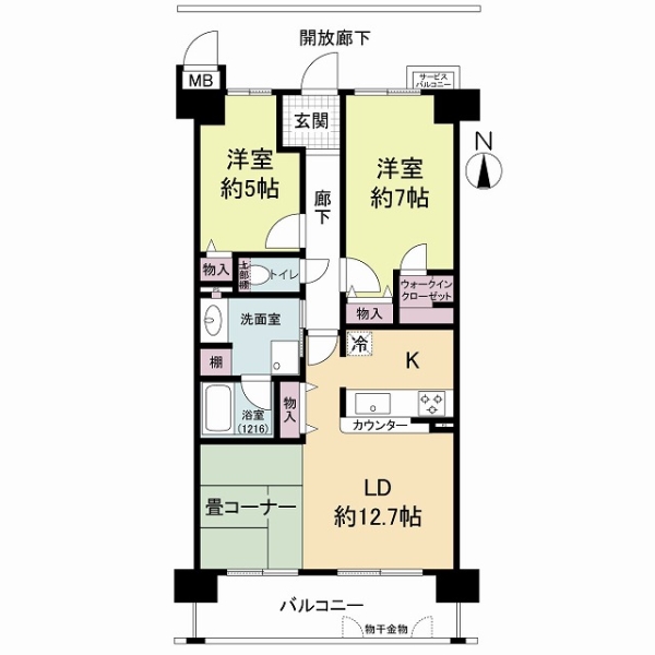 ルネコンフォートアベニューの間取図