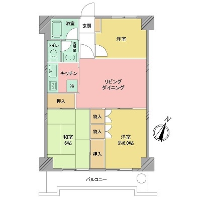 ジュネス大森中央の間取図