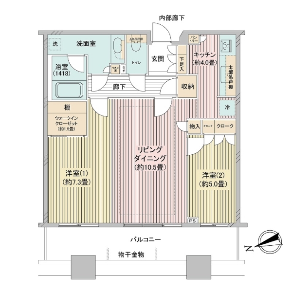 芝浦アイランドグローヴタワーの間取図