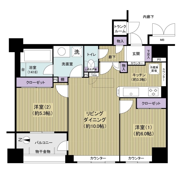 ブライトスクエアの間取図