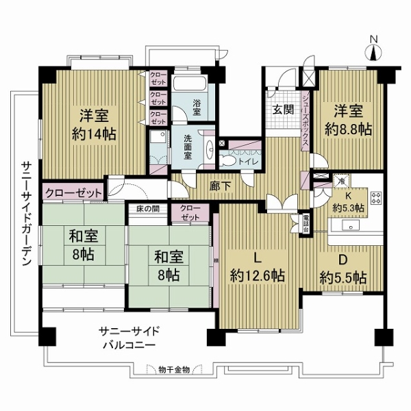 ダイアパレス本山の間取図