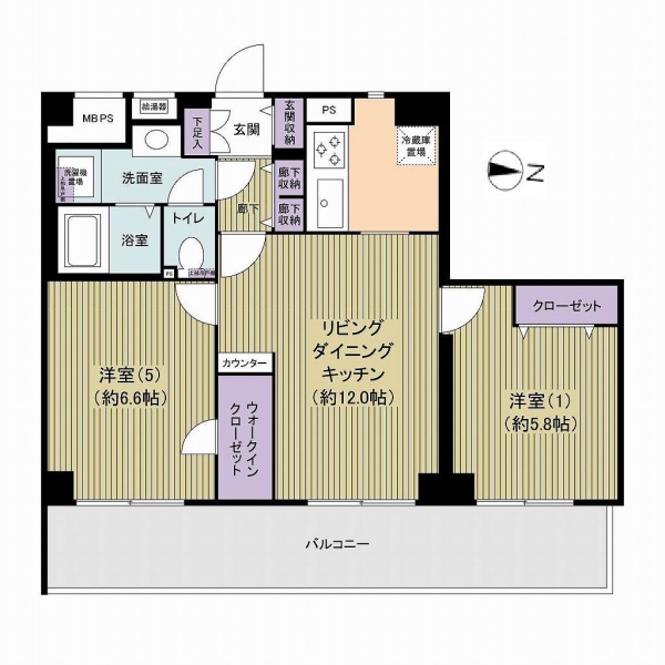 グリーンパーク東砂の間取図