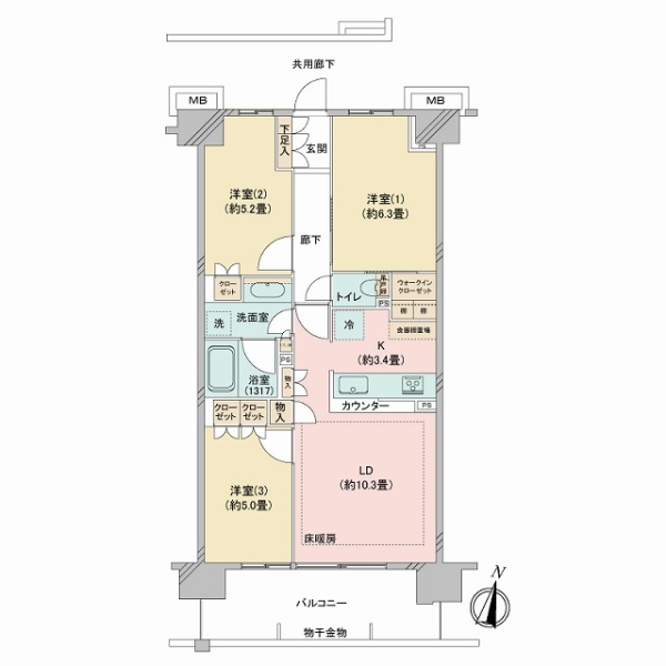 オープンスクエア川口の間取図