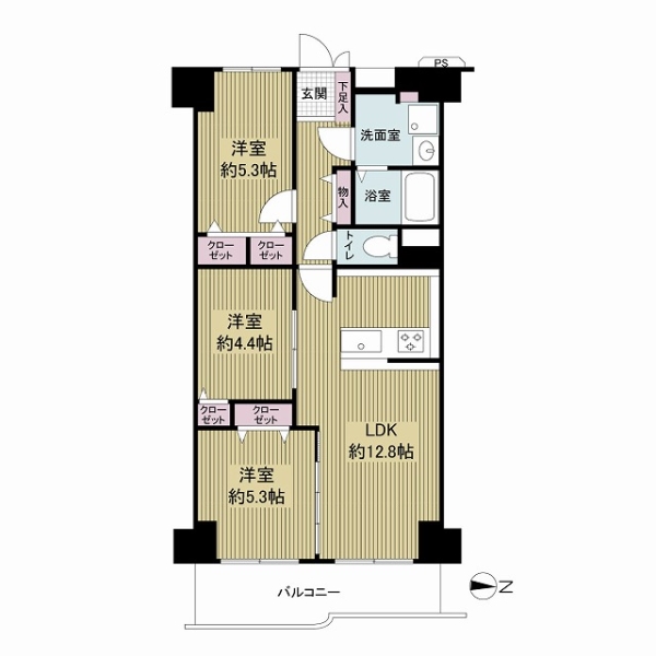 シャルム京橋の間取図