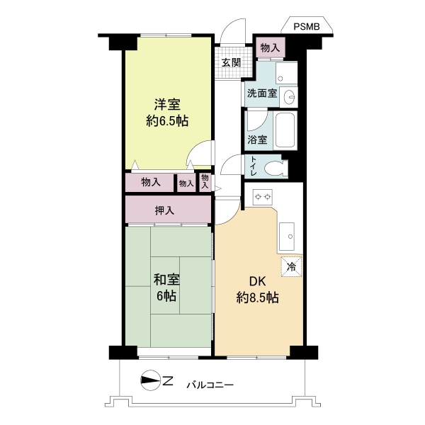 メゾンドヴィル今福の間取図