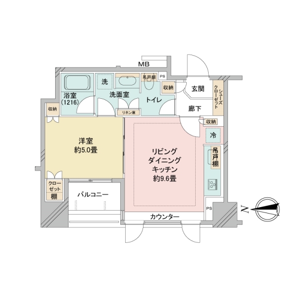 ユニ－ブル杉並高円寺の間取図