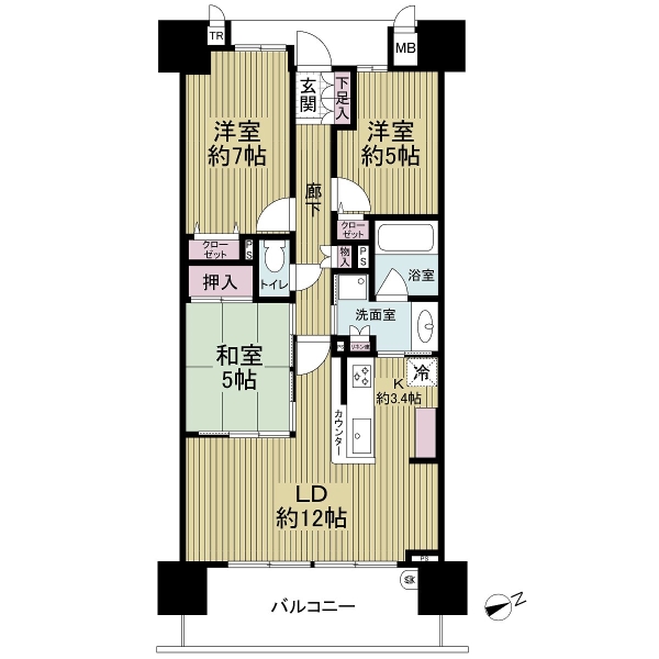 リバーガーデンシティさくらの丘の間取図