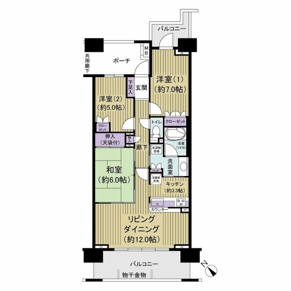 グランスイートハートアイランドの間取図