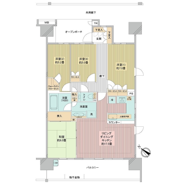 東京フロントコートの間取図