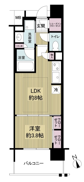 プレサンスロジェ名古屋浅間町ザ・レジデンスの間取図