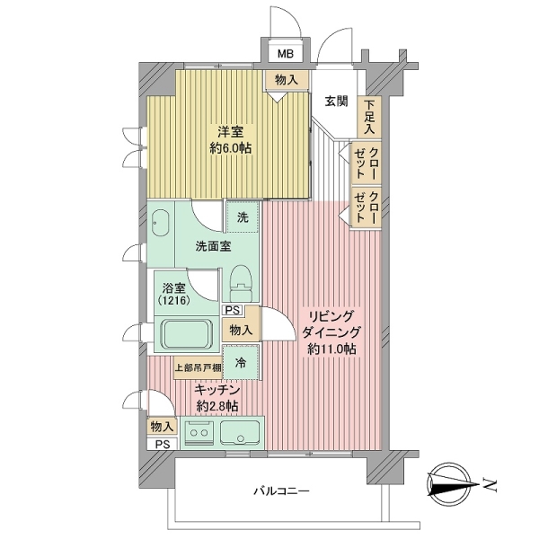 グランシティ湘南海岸マリナージュスクエアの間取図