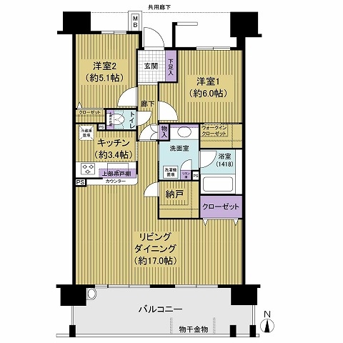 エンゼルプレディア西船橋の間取図