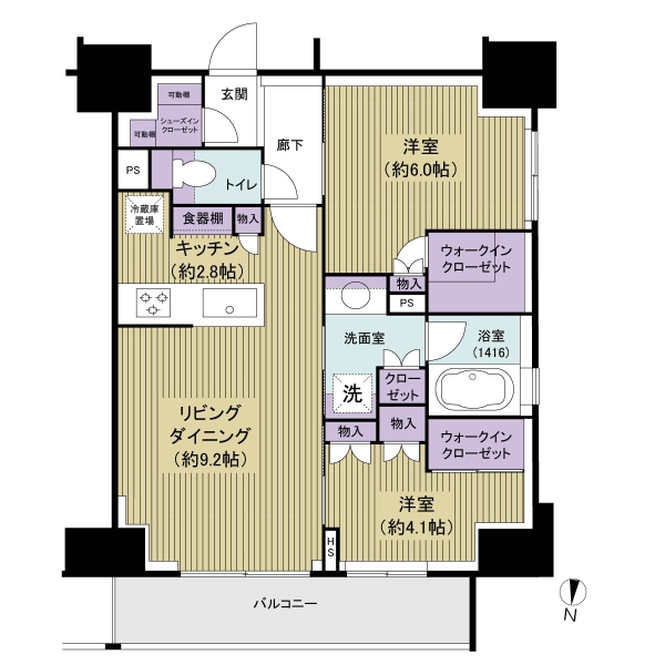 オープンレジデンシア錦糸町フロントの間取図