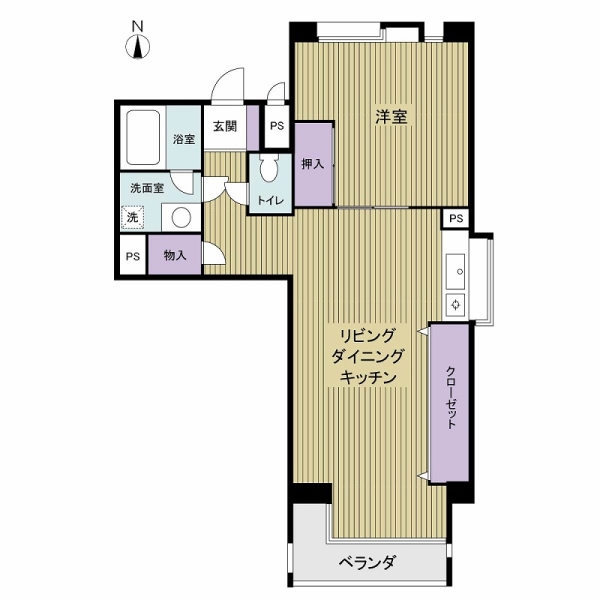 小金井ヘルス・ケア・マンションＢの間取図