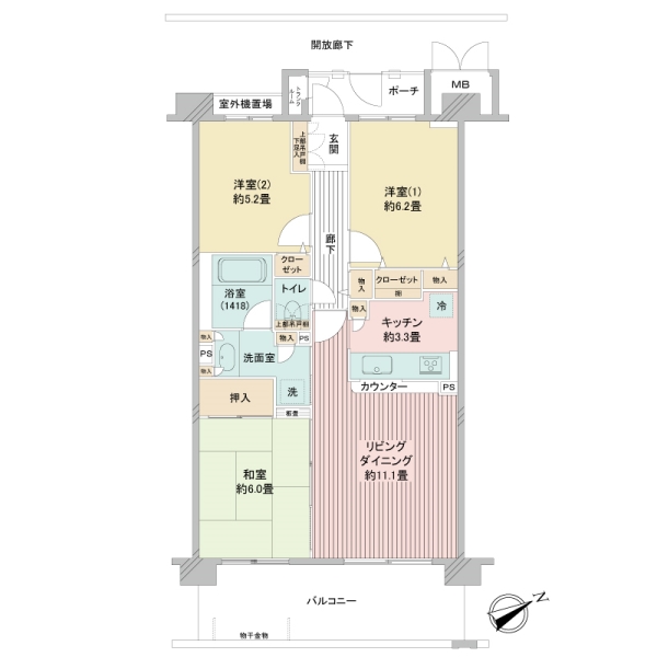 エル・パティオの間取図