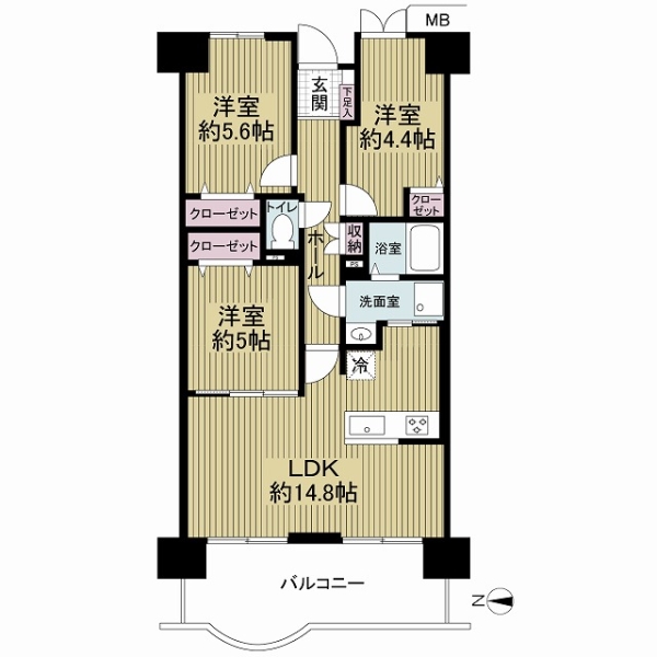 メイプルパーク・スクエア西弐番街の間取図