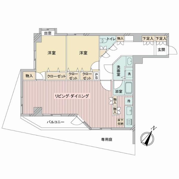 ライオンズマンション沼袋第３の間取図