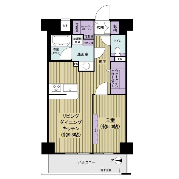 ミルーナヒルズエグラス梅島の間取図