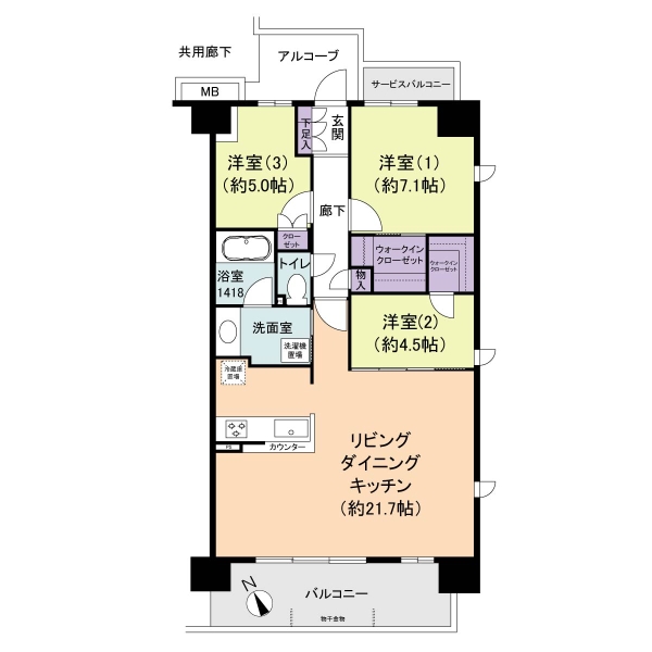 リビオ堺ステーションフロントの間取図