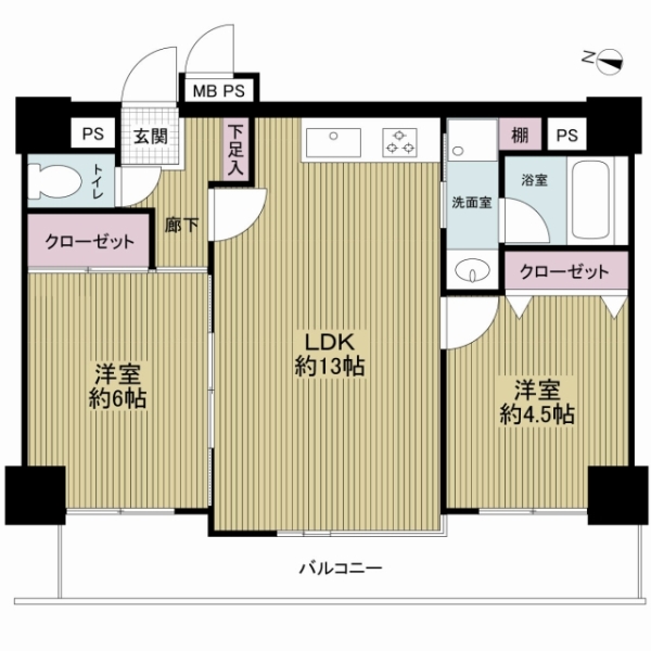 ライオンズプラザ青戸の間取図