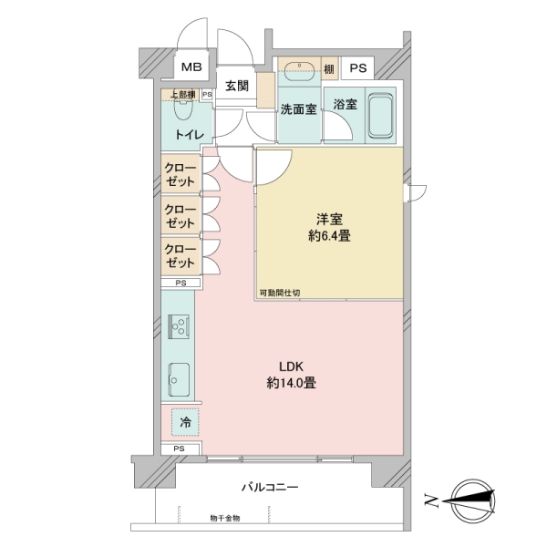 ファシーネ三鷹ハイライズの間取図