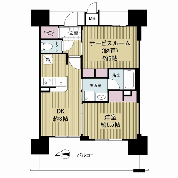 エステムプラザ心斎橋ＥＡＳＴＩＶブランディアの間取図