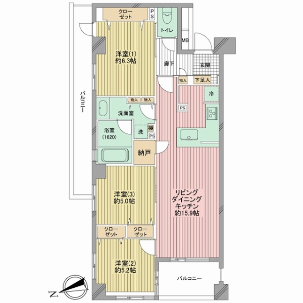 Ｄ’クラディア蒲田ＥＡＳＴの間取図
