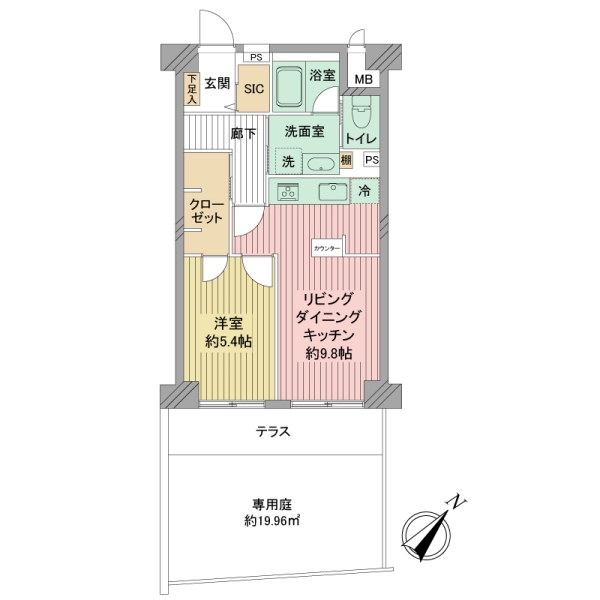 恒陽馬込マンションの間取図