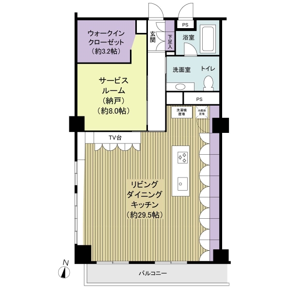赤坂エクセルの間取図