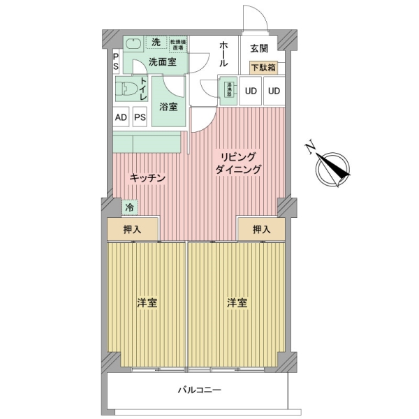 ハイツ上池台の間取図
