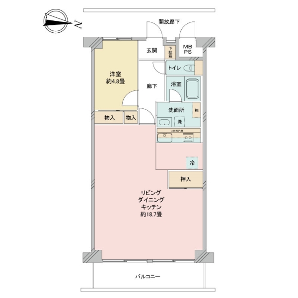 川口学園台スカイハイツの間取図