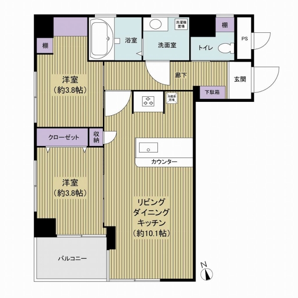 エクレール五反田の間取図
