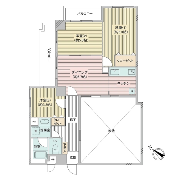 コスモ赤羽の間取図