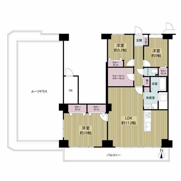 ジャルダン東淀川の間取図