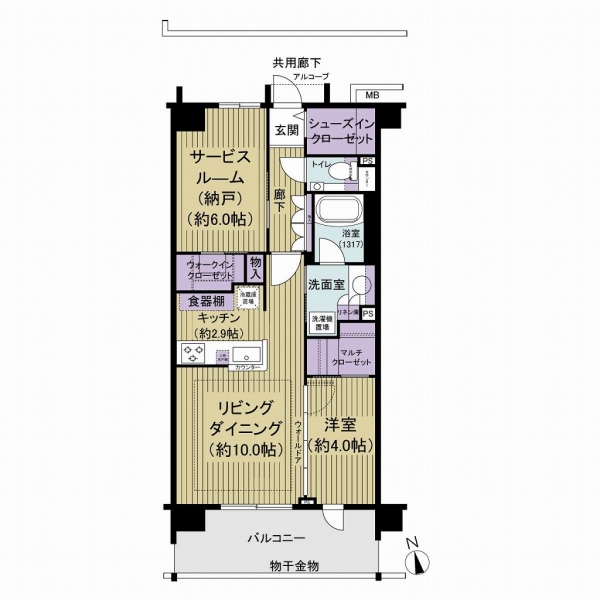 エクセレントシティ船橋ロイヤルヒルの間取図