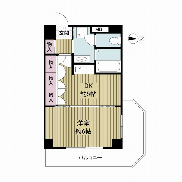 ライオンズマンション上本町第三の間取図