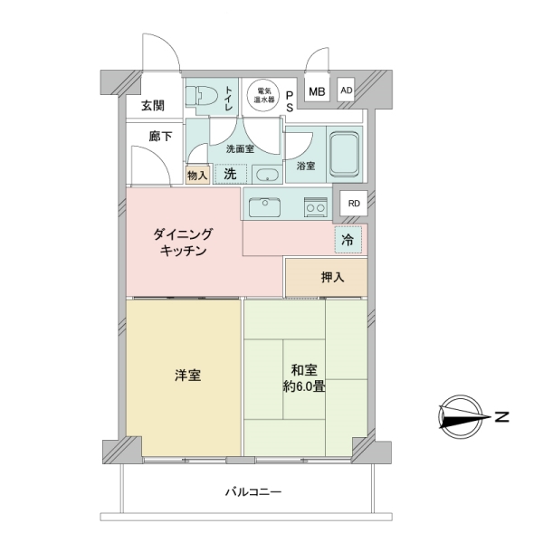 メガロン大井町の間取図