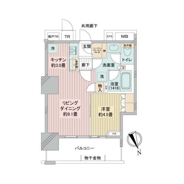 津田沼　ザ・タワーの間取図